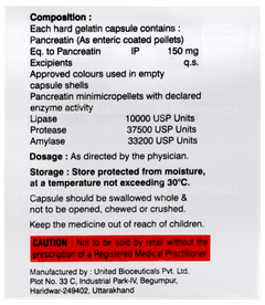 Pancreote 10000 Capsule 10 Pancreote 10000 Capsule 10